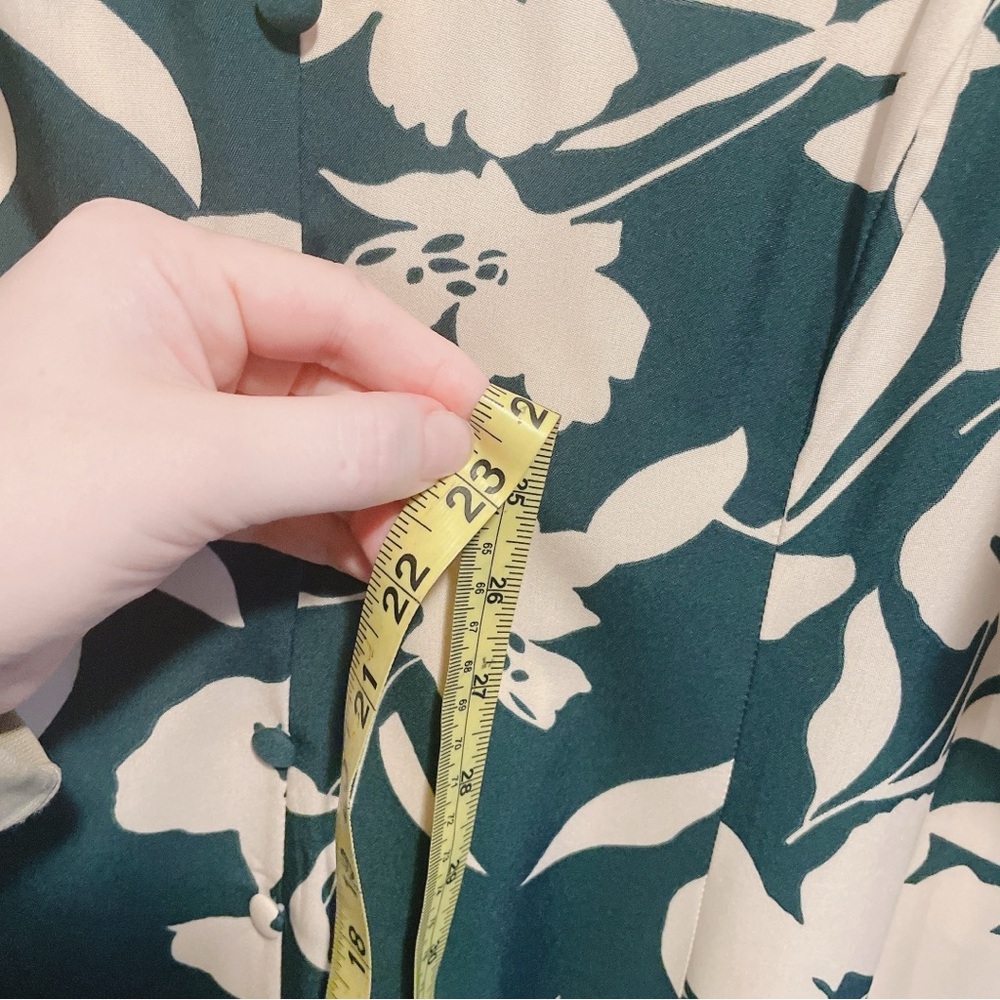 Shein Green & Cream Floral Dress Size 3X - Picture 11 of 11